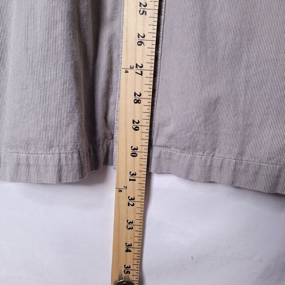 Harley Davidson Shirt Mens Large Gray Pinstripe Embroidered Y2K Button Down - Picture 8 of 12